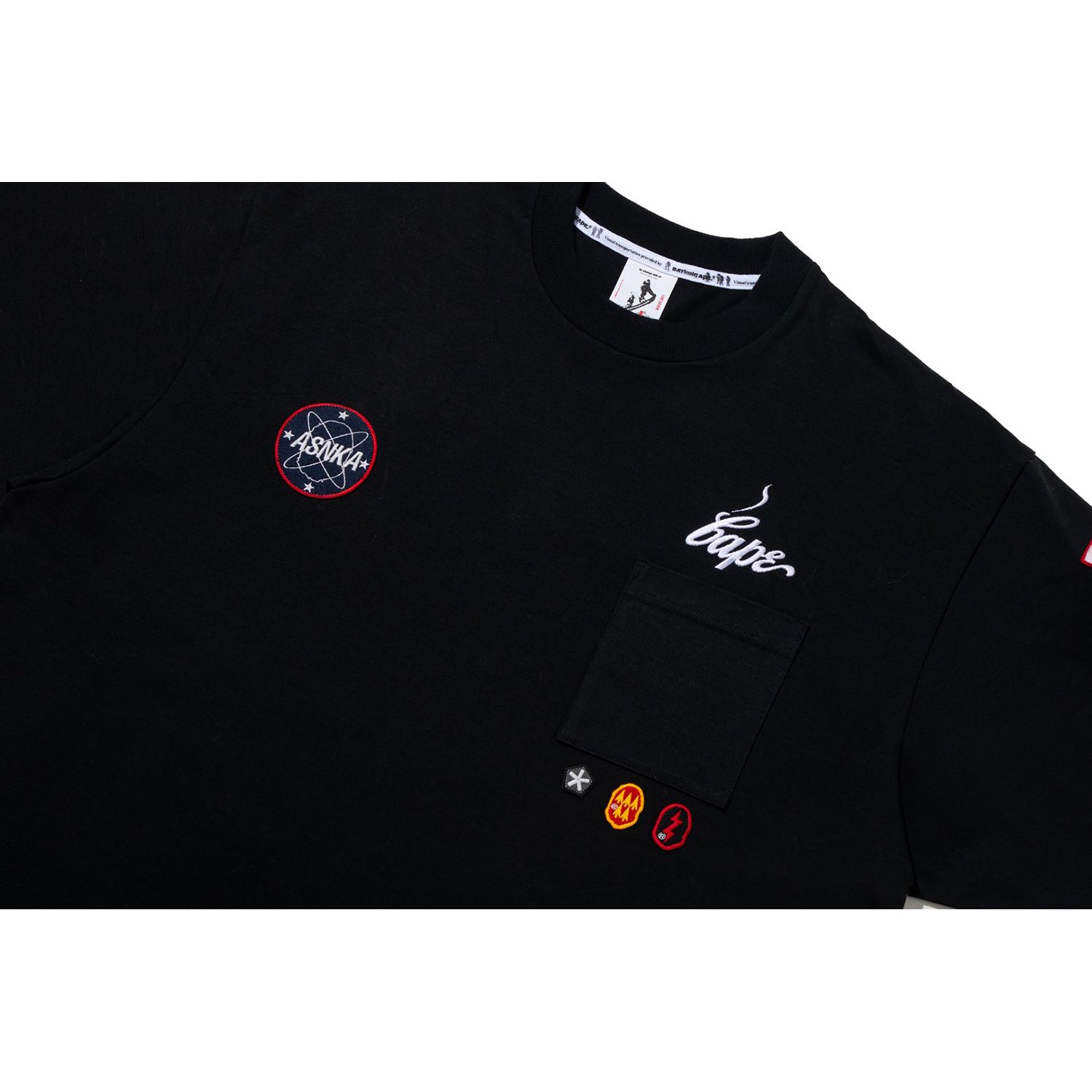 Alternative view of BAPE BY KAZUKI KURAISHI MULTI PATCH MILITARY TEE MENS