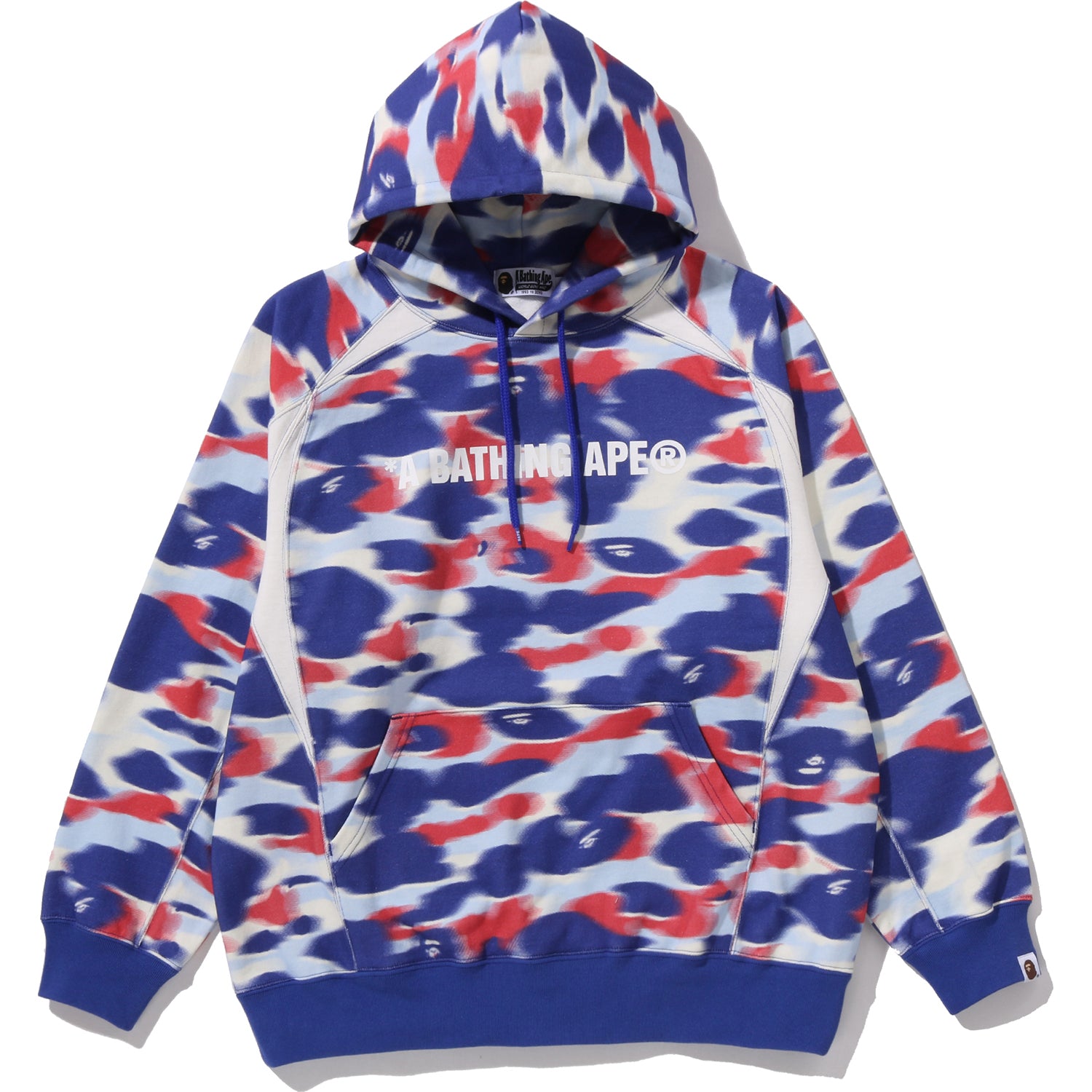 Alternative view of SCREEN CAMO FOOTBALL LOGO RELAXED FIT PULLOVER HOODIE MENS