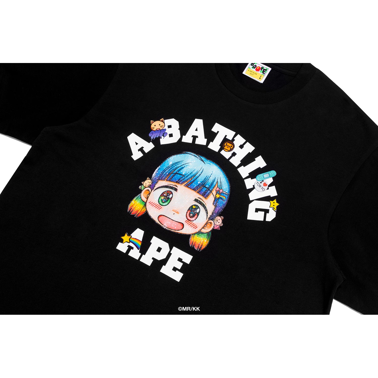Alternative view of BAPE X MR. COLLEGE RELAXED FIT TEE MENS