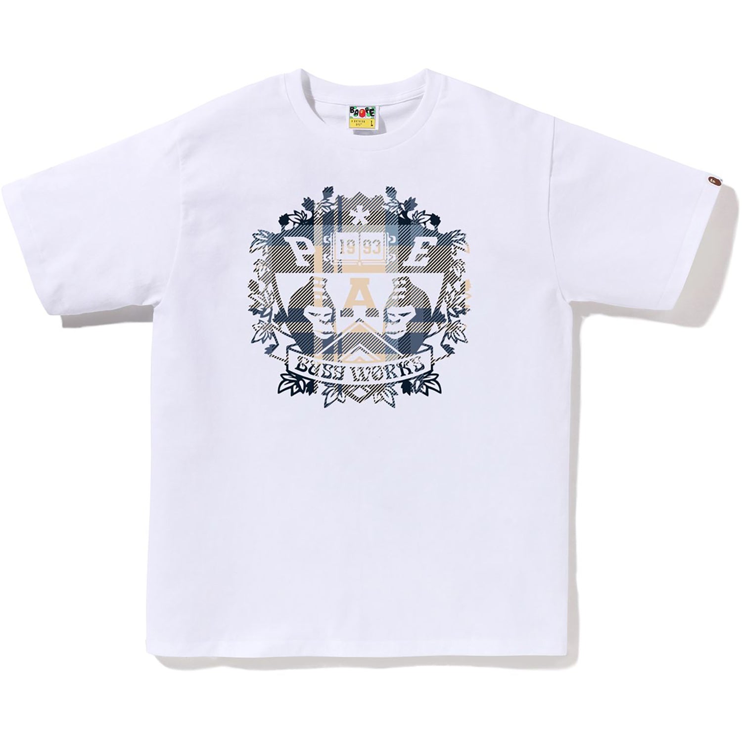 Alternative view of BAPE CHECK UNIVERSITY EMBLEM TEE MENS